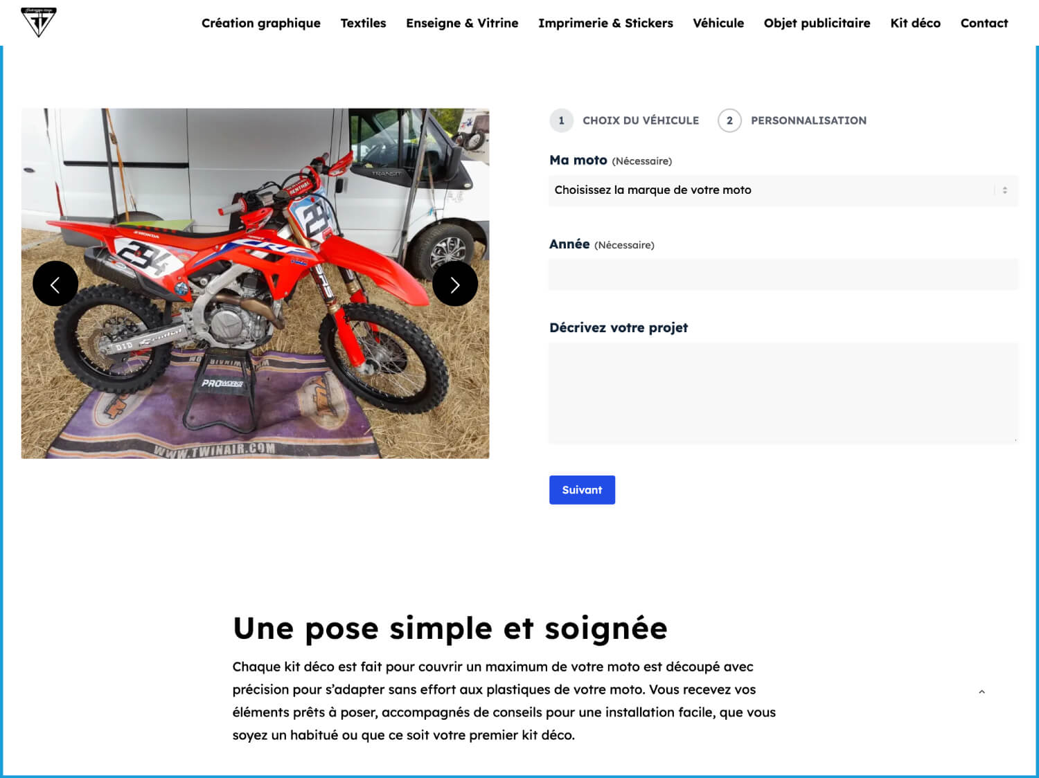 Création d'un site internet pour une imprimerie ardennaise