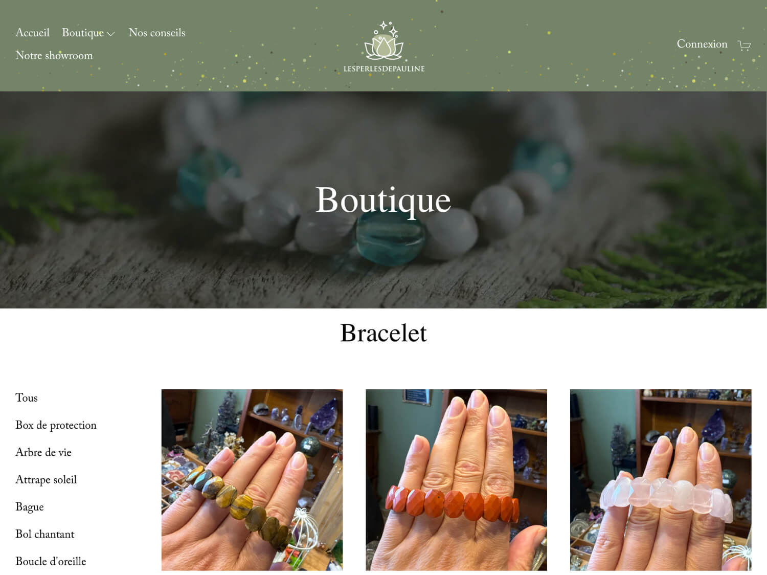 Amélioration d'un site web pour une créatrice ardennaise de bijoux en pierre