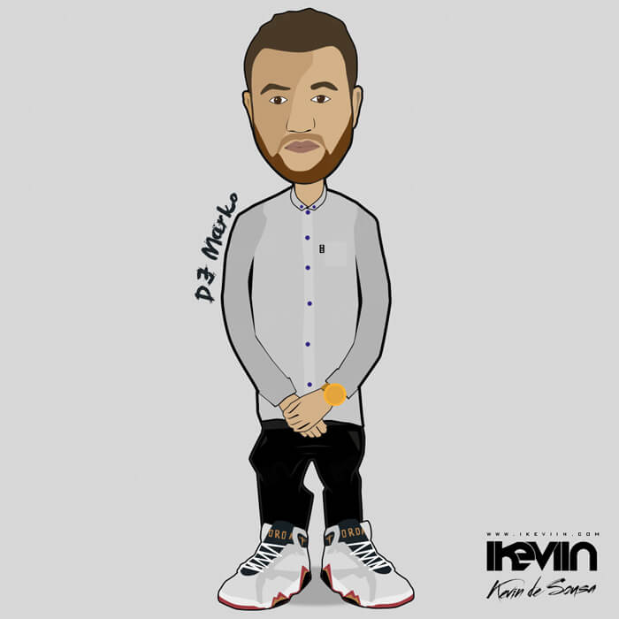 Cartoon DJ Marko (Artwork by iKeviin)
