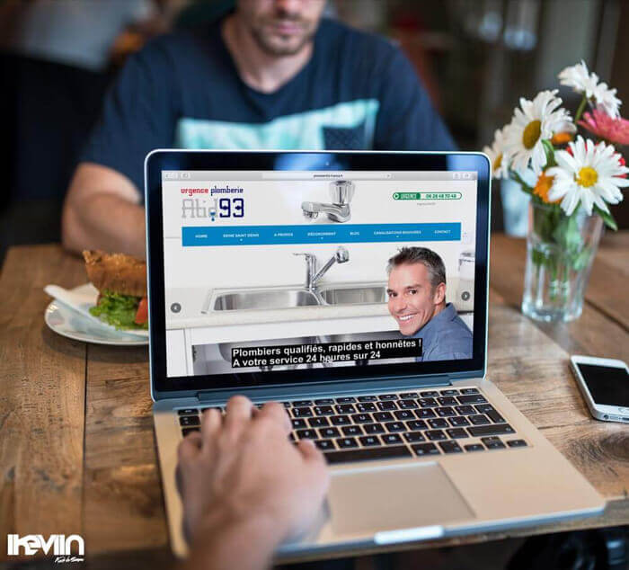 Site internet Plombier93 réalisé par Kevin de Sousa